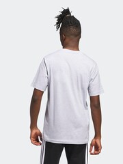 adidas Grey Varsity Crest Graphic Print T-Shirt - Image 2 of 6