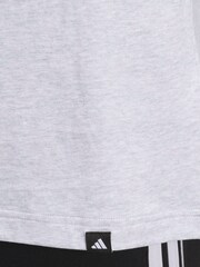 adidas Grey Varsity Crest Graphic Print T-Shirt - Image 5 of 6