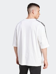 adidas Originals White/Black Oversized T-Shirt - Image 3 of 7