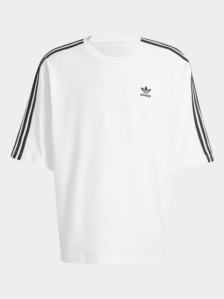 adidas Originals White/Black Oversized T-Shirt - Image 7 of 7