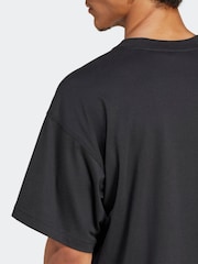 adidas Originals Black Oversized Trefoil Essentials T-Shirt - Image 5 of 6