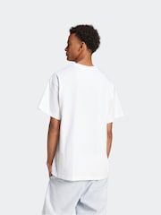 adidas Originals White Oversized Trefoil Essentials T-Shirt - Image 2 of 6