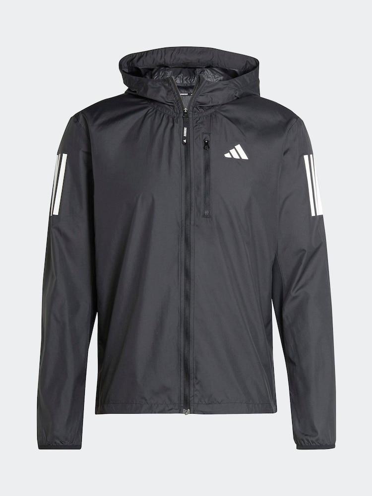 adidas Black Own The Run Jacket - Image 8 of 8