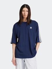 adidas Originals Navy Oversized T-Shirt - Image 1 of 6