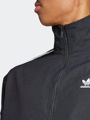 adidas Originals Black/White Adicolor Woven Firebird Jacket - Image 5 of 7