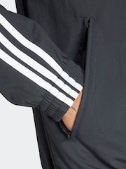 adidas Originals Black/White Adicolor Woven Firebird Jacket - Image 6 of 7