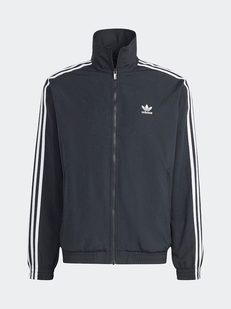 adidas Originals Black/White Adicolor Woven Firebird Jacket - Image 7 of 7