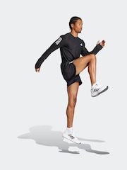 adidas Black Own the Run Long Sleeve Long-Sleeve Top - Image 3 of 6