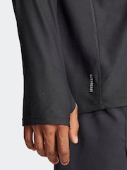 adidas Black Own the Run Long Sleeve Long-Sleeve Top - Image 5 of 6