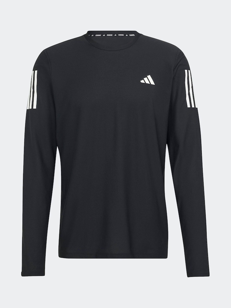 adidas Black Own the Run Long Sleeve Long-Sleeve Top - Image 6 of 6
