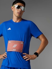 adidas Blue Adizero Essentials Running T-Shirt - Image 12 of 17