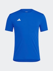 adidas Blue Adizero Essentials Running T-Shirt - Image 16 of 17