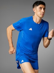adidas Blue Adizero Essentials Running T-Shirt - Image 6 of 17