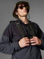 adidas Black/Grey Terrex Multi Climawarm Anorak Fleece - Image 11 of 15