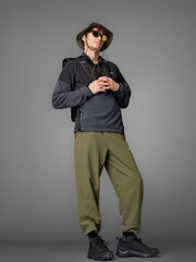 adidas Black/Grey Terrex Multi Climawarm Anorak Fleece - Image 3 of 15