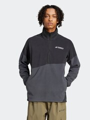 adidas Black/Grey Terrex Multi Climawarm Anorak Fleece - Image 5 of 15