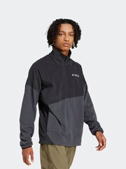 adidas Black/Grey Terrex Multi Climawarm Anorak Fleece - Image 7 of 15