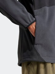 adidas Black/Grey Terrex Multi Climawarm Anorak Fleece - Image 8 of 15