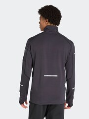 adidas Black Running Half Zip Sweatshirt - Image 2 of 6