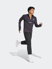 adidas Black Running Half Zip Sweatshirt - Image 3 of 6
