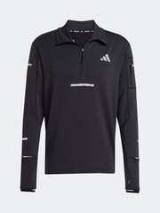 adidas Black Running Half Zip Sweatshirt - Image 6 of 6