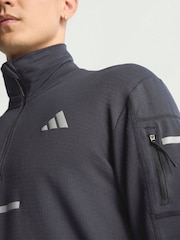 سويت شيرت للجري بنصف سحاب من adidas - صورة 7 من 10