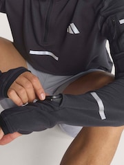 سويت شيرت للجري بنصف سحاب من adidas - صورة 9 من 10