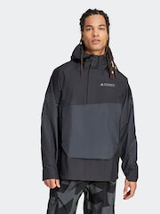 adidas Black/Grey Terrex Xploric 2.5L Climaproof Anorak - Image 1 of 6