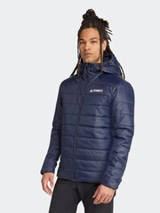 adidas Navy Terrex Essentials Climawarm Insulated Hooded Jacket - Image 1 of 6