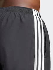 adidas Black Adicolor 3-Stripes 8-Inch Swim Shorts - Image 5 of 6