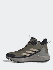 adidas Terrex Khaki Green Terrex Anylander Mid Rain.Rdy Hiking Trainers - Image 2 of 10