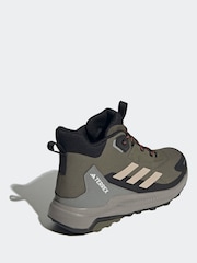 adidas Terrex Khaki Green Terrex Anylander Mid Rain.Rdy Hiking Trainers - Image 5 of 10