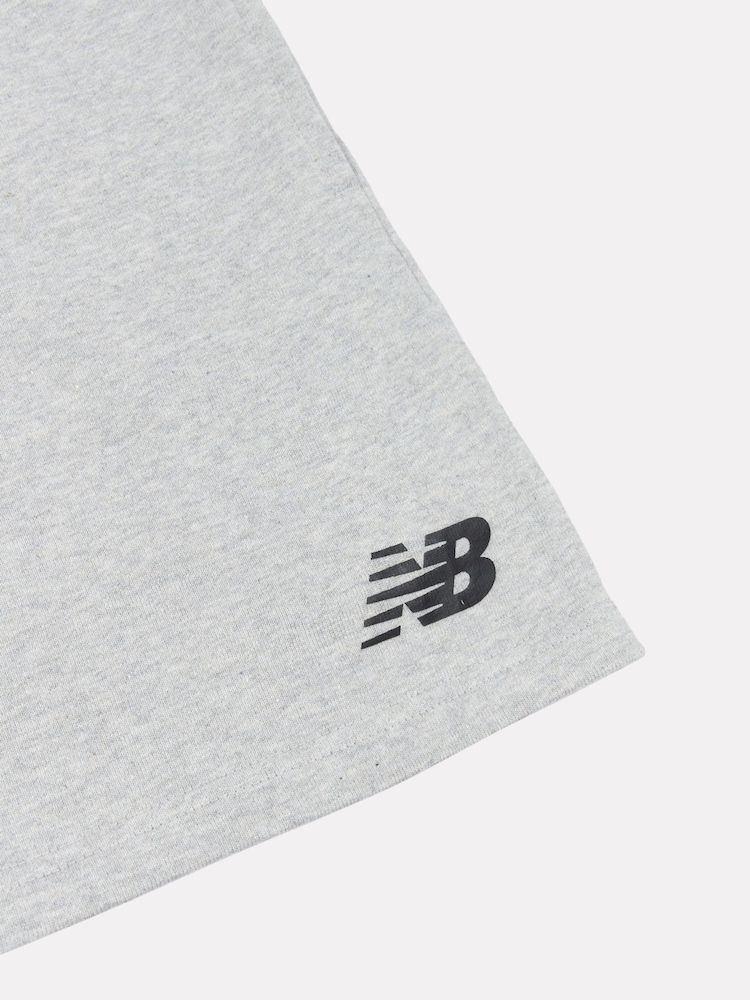 New Balance Black Kids Stacked Logo T-Shirt and Shorts Set - Image 5 of 5