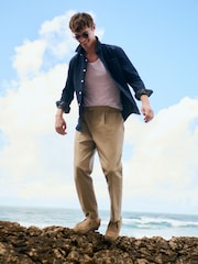 Indigo Blue Long Sleeve Denim Shirt - Image 3 of 11
