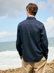 Indigo Blue Long Sleeve Denim Shirt - Image 6 of 11