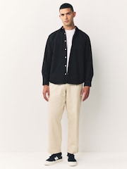Black Long Sleeve Denim Shirt - Image 3 of 7