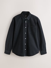 Black Long Sleeve Denim Shirt - Image 5 of 7