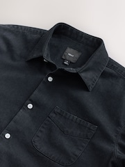 Black Long Sleeve Denim Shirt - Image 7 of 7