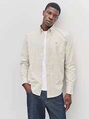 Neutral Long Sleeve Check Oxford Shirt - Image 1 of 8