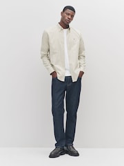 Neutral Long Sleeve Check Oxford Shirt - Image 2 of 8