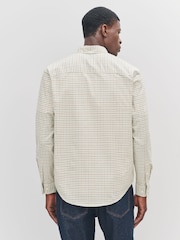 Neutral Long Sleeve Check Oxford Shirt - Image 3 of 8