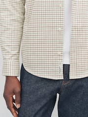 Neutral Long Sleeve Check Oxford Shirt - Image 5 of 8