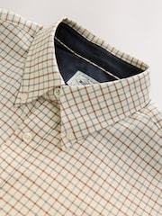 Neutral Long Sleeve Check Oxford Shirt - Image 7 of 8