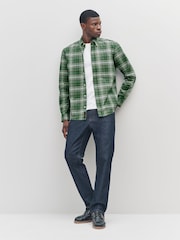 Green Long Sleeve Check Oxford Shirt - Image 2 of 9