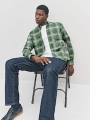 Green Long Sleeve Check Oxford Shirt - Image 4 of 9