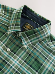 Green Long Sleeve Check Oxford Shirt - Image 8 of 9
