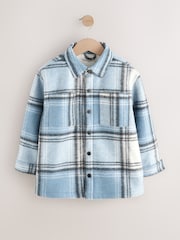 Blue Check Lined Shacket (3-16yrs) - Image 5 of 10