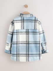 Blue Check Lined Shacket (3-16yrs) - Image 8 of 10