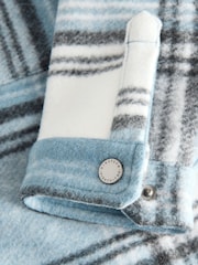 Blue Check Lined Shacket (3-16yrs) - Image 9 of 10