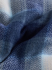 Navy Blue Borg Lined Hooded Check Shacket (3-16yrs) - Image 7 of 10